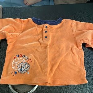 Orange basketball long sleeve tshirt